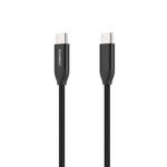 Kabel przewód do ładowania i transmisji danych USB-C 2m - czarny w sklepie internetowym Hurtownia Przemysłowa