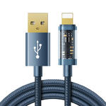 Kabel do iPhone USB - Lightning do ładowania i transmisji danych 2.4A 20W 1.2m niebieski w sklepie internetowym Hurtownia Przemysłowa