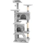 Drapak wieża domek dla kota 2 piłki 49x49x137cm UNI_CT_03 w sklepie internetowym Hurtownia Przemysłowa