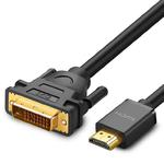 Kabel przewód przejściówka adapter DVI - HDMI FHD 60Hz 1.5m czarny w sklepie internetowym Hurtownia Przemysłowa