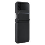 Skórzane etui pokrowiec do Galaxy Z Flip4 Flap Leather Cover czarny w sklepie internetowym Hurtownia Przemysłowa