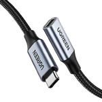 Wytrzymały przedłużacz kabla przewodu USB-C 3.1 10Gb/s 1m szary w sklepie internetowym Hurtownia Przemysłowa