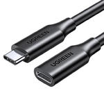 Przedłużacz kabla przewodu USB-C 100W 10Gb/s 1m czarny w sklepie internetowym Hurtownia Przemysłowa