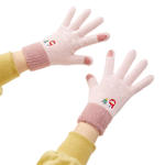 Ciepłe rękawiczki zimowe dotykowe do telefonu damskie różowe w sklepie internetowym Hurtownia Przemysłowa