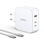 Ładowarka sieciowa GaN Nexode USB-A 2x USB-C 140W + kabel USB-C 1.5m biała w sklepie internetowym Hurtownia Przemysłowa