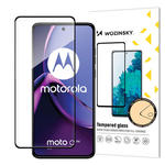 Szkło hartowane 9H na cały ekran Motorola Moto G84 z czarną ramką Full Glue w sklepie internetowym Hurtownia Przemysłowa