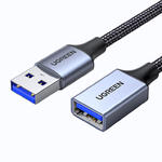 Przedłużacz kabla przewodu USB 3.0 5m w oplocie czarny w sklepie internetowym Hurtownia Przemysłowa