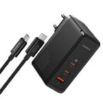 Ładowarka sieciowa PRO 160W GaN GaN5 2x USB-C / USB-A + kabel USB-C czarny w sklepie internetowym Hurtownia Przemysłowa