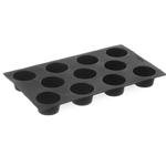 Foremki silikonowe nieprzywierające do pieczenia do 260C MINI-MUFFINS 176x300mm GN1/3 - Hendi 676905 w sklepie internetowym Hurtownia Przemysłowa