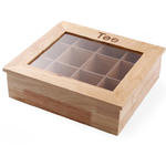 Ekspozytor pudełko na herbatę drewniane 30x28cm - Hendi 456514 w sklepie internetowym Hurtownia Przemysłowa