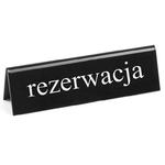 Tabliczka informacyjna dwustronna REZERWACJA tworzywo plexiglas PL - Hendi 663523 w sklepie internetowym Hurtownia Przemysłowa