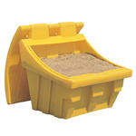 Pojemnik skrzynia na piasek piach i sól do chodników 150kg żółty w sklepie internetowym Hurtownia Przemysłowa
