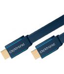 Kabel HDMI-HDMI 2m płaski Clicktronic Casual w sklepie internetowym Seim.com.pl