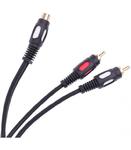 Kabel 1RCA gniazdo - 2 wtyki RCA 25cm w sklepie internetowym Seim.com.pl