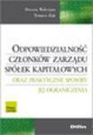 Odpowiedzialność członków zarządu spółek kapitałowych oraz praktyczne sposoby jej ograniczenia w sklepie internetowym Maklerska.pl