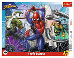 Puzzle 25el ramkowe Odważny Spiderman - Trefl w sklepie internetowym zabawkitotu.pl 