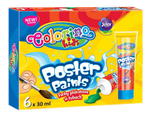 Farby plakatowe w tubach 6 kolorów - Colorino Kids w sklepie internetowym zabawkitotu.pl 
