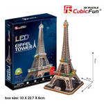 Puzzle 3D LED Wieża Eiffel'a 85el w sklepie internetowym zabawkitotu.pl 