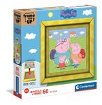 Puzzle 60 elementów Świnka Peppa w ramce 38809 w sklepie internetowym zabawkitotu.pl 