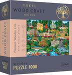 Puzzle 1000el drewniane - Francja - znane miejsca 20150 Trefl w sklepie internetowym zabawkitotu.pl 