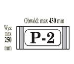 Okładka samoprzylepna P-2 B5 wys. 250mm x obw. max 430mm p50 IKS cena za 1szt w sklepie internetowym zabawkitotu.pl 