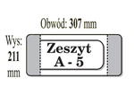 Okładka na zeszyt A5 wys. 210mm x obw. 307mm p50 IKS cena za 1szt w sklepie internetowym zabawkitotu.pl 