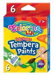 Farby tempera w tubach 12ml 6 kolorów 68390 Colorino Kids w sklepie internetowym zabawkitotu.pl 