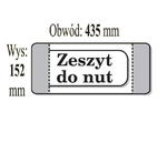 Okładka na zeszyt do nut wys. 152mm x obw. 435mm p50 IKS cena za 1szt w sklepie internetowym zabawkitotu.pl 