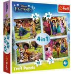 Puzzle 4w1 Nasze magiczne Encanto Disney 34615 Trefl w sklepie internetowym zabawkitotu.pl 