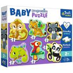 Puzzle Baby Progressive Zwierzęta exotic 44005 Trefl w sklepie internetowym zabawkitotu.pl 