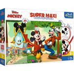 Puzzle dwustronne 24el SUPER MAXI 3w1 Wesoły domek Mickey i przyjaciele 41012 Trefl w sklepie internetowym zabawkitotu.pl 