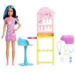 Barbie Skipper Pierwsza praca Przekłuwanie uszu HKD78 MATTEL w sklepie internetowym zabawkitotu.pl 