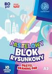 Blok kolorowy barwiony w masie ASTRAPAP PASTEL A3 80g 10ark. 106022002 p10 w sklepie internetowym zabawkitotu.pl 
