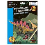 Wydrapywanka i kolorowanka 2w1 Dinozaury Kidea w sklepie internetowym zabawkitotu.pl 
