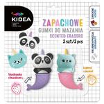 Gumki do mazania zapachowe kotek i panda 2szt Kidea w sklepie internetowym zabawkitotu.pl 