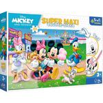 Puzzle dwustronne 24el SUPER MAXI 3w1 Mickey w wesołym miasteczku 41005 Trefl w sklepie internetowym zabawkitotu.pl 