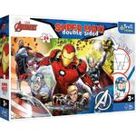 Puzzle dwustronne 24el SUPER MAXI 3w1 Silni Avengers 41007 Trefl w sklepie internetowym zabawkitotu.pl 