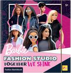 Szkicownik Barbie Fashion Studio Together We Shine 12808 + 8 pisaków, szablon ze wzorami, naklejki w sklepie internetowym zabawkitotu.pl 