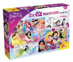 Puzzle podłogowe dwustronne 2x24el Maxi Floor Disney Princess LISCIANI 91720 w sklepie internetowym zabawkitotu.pl 