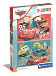 Clementoni Puzzle 2x20el SuperColor Cars Auta 24808 w sklepie internetowym zabawkitotu.pl 