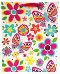 Torebka ozdobna prezentowa kwiaty i motyle 1327A 31x42x12cm p12, mix cena za 1 szt w sklepie internetowym zabawkitotu.pl 
