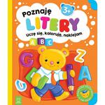 Książka Poznaję litery. Uczę się, koloruję, naklejam. 3+ w sklepie internetowym zabawkitotu.pl 