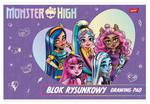 Blok rysunkowy biały A4 20k Monster High p10 cena za 1 szt w sklepie internetowym zabawkitotu.pl 