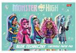 Blok techniczny biały A4 10k Monster High p10 cena za 1 szt w sklepie internetowym zabawkitotu.pl 