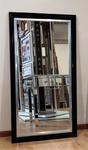 Klasyczne lustro czarno-srebrne 74x134 w sklepie internetowym Lustraonline