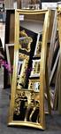 Lustro stojące w złotej drewnianej ramie 54x170 w sklepie internetowym Lustraonline