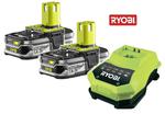 RYOBI RBC18LL15 2 x AKUMULATOR 1.5 Ah 18 V LI-ION ONE PLUS + ŁADOWARKA - 5133001914 w sklepie internetowym Alnar.pl