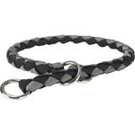 Obroża pleciona dławik Cavo 12mm S/M gray/black w sklepie internetowym bigcats.pl