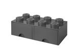 LEGO Classic 40061754 Szuflada klocek LEGO Brick 8 - Ciemnoszary w sklepie internetowym abadoo.pl 