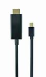 Kabel GEMBIRD CC-mDP-HDMI-6 (Mini DisplayPort M - HDMI M; 1,8m; kolor czarny) w sklepie internetowym Komidom